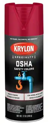KRYLON CHEM-S01101 Tough Coat Cherry Red Enamel Spray Paint 16 Oz
