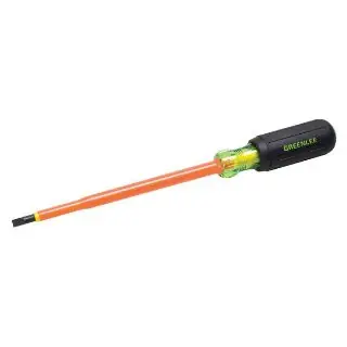 Greenlee 0153-22-INS Heavy Duty Screwdriver 1000 VAC Insulated 3/16 in Cabinet Point