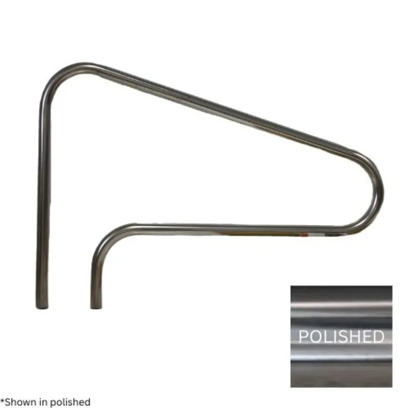 GLOBAL POOL PRODUCTS GPP-RL-C49-3BND-SS GPP Classic 3 Bend Handrail Polished