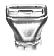 HART & COOLEY 54859 4 B-Vent Round To Oval Adapter