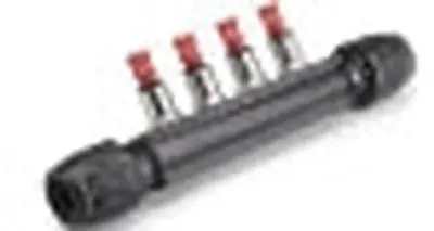 Parker 6651251204 25MM 4 PORT PUSH-TO-CONNECT MANIFOLD
