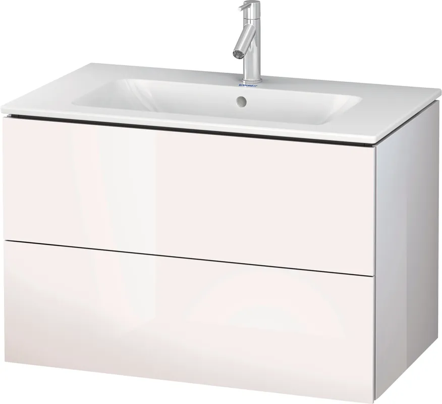 Duravit LC624102222 L-Cube 32-1/4 in. Wall Mount Vanity in White High Gloss