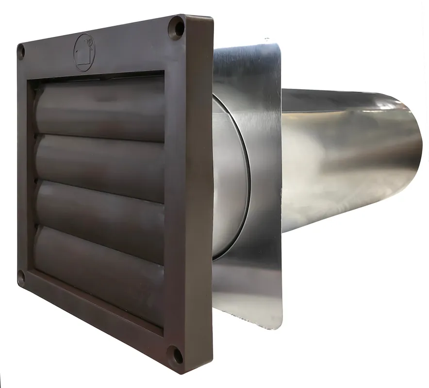 Builder's Best 110283 Louvered Hood 4 in Diameter
