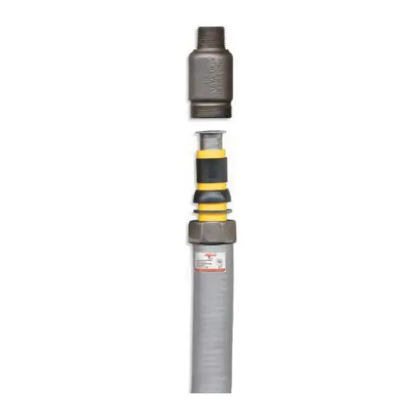 NORMAC XR-38M-32-36-ZDC Flexible Riser, 2 in, IPS x MNPT, Polyethylene
