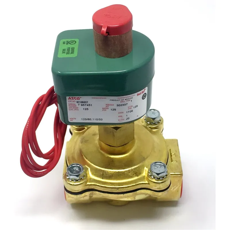 ASCO 8210B057120/60110/50 1in 120V NO Air/Water/Oil 0 -125#