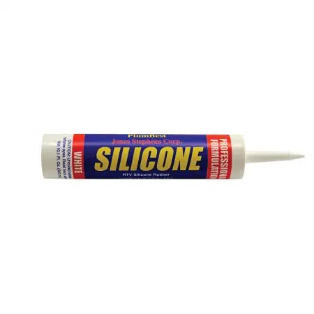 Jones Stephens J40288 White 100% Silicone Caulk