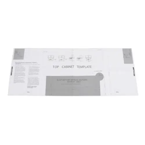 Midea 16170000A81646 Top Cabinet Template