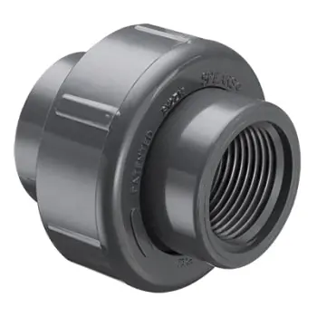 SPEARS 897-020 Union Fitting 2 in Nominal SCH 80/XH PVC EPDM O-Ring Seal