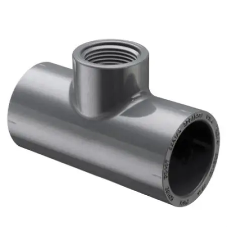 Spears 802-249 2X1 PVC Reducing Tee SOCXFPT SCH80