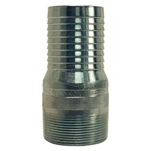 Dixon STC10 King Zinc-Plated Carbon Steel Combination Nipple 1 in MNPT x Hose Barb