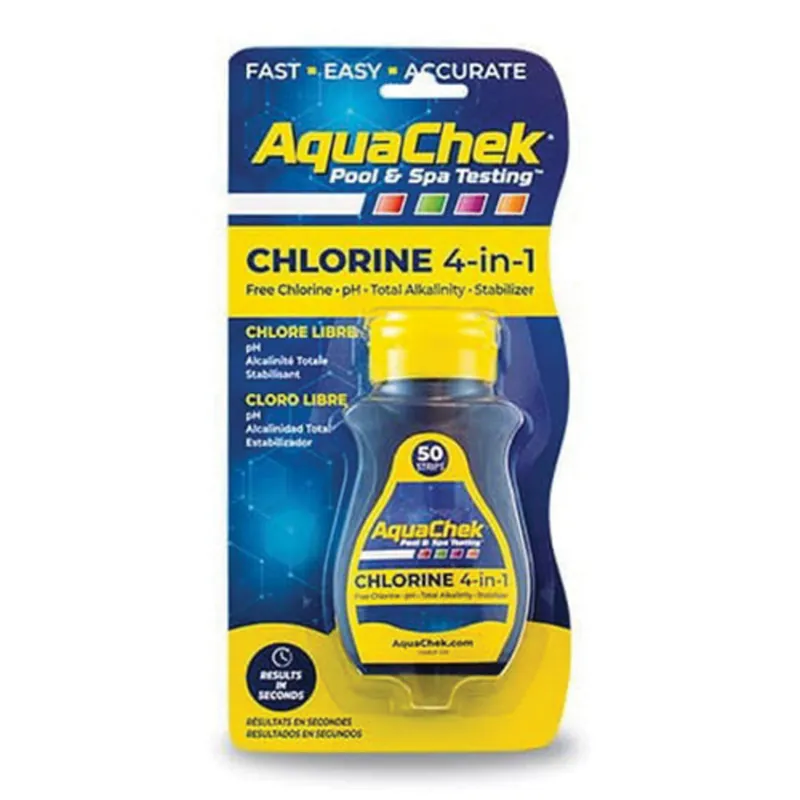 HACH COMPANY 511244A AQUACHEK YELLOW 4-WAY TEST STRIPS
