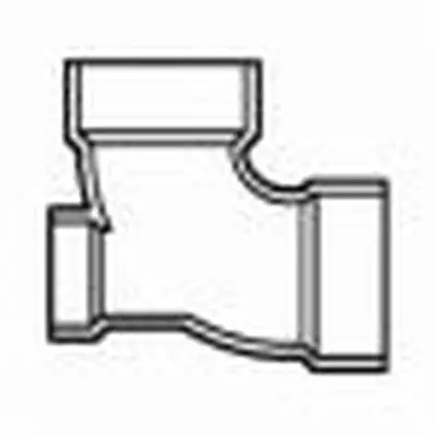 LASCO P303-338 3 x 2 in nominal PVC DWV 1/4 Bend L/H/Inlet