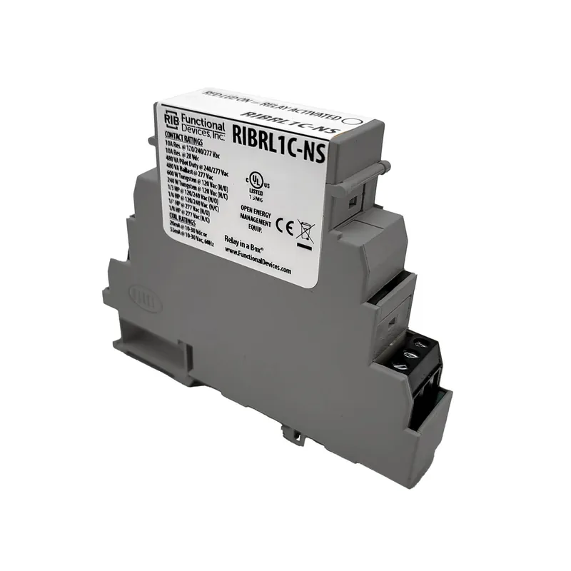 Functional Devices RIBRL1C-NS DIN Rail Mount Relay 10 Amp SPDT 10-30 VAC/DC Coil