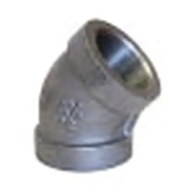 ANVIL 4.B30045L 4 in Black Malleable 300 lb FNPT 45 Elbow Domestic