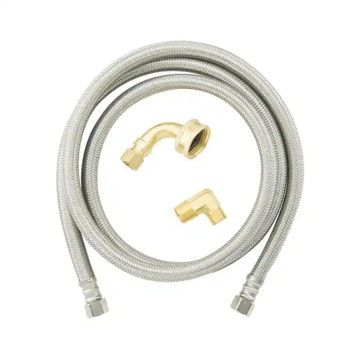 PlumbShop PLS1-60DW612 F PLS1-DW612 Flexible Braided Dishwasher Water Supply Connector Kit