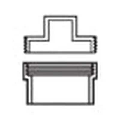 LASCO P105X-040 4 PVC DWV C/O Adapter Spigot With Plug