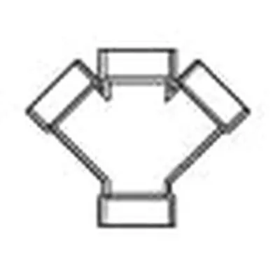 LASCO P611-060 Wye Fitting 6 In Nominal Schedule 40