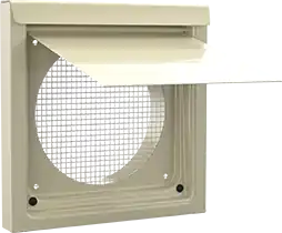 In-O-Vate Technologies DWV4T 6 Tan Flush Magnetic Metal Dryer Vent with Screen