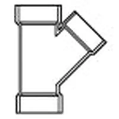 LASCO P600-030 Wye Fitting 3 in Nominal Hub End Style SCH 40/STD