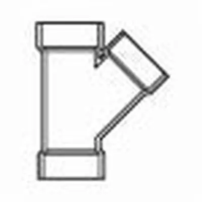 LASCO P601-582 Wye Fitting 8 x 8 x 4 in SCH 40/STD