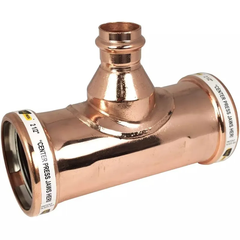 Apollo 10077771 811R 3 x 1 in. Copper Press Tee
