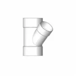 PORTER PIPE D3012 12 PVC DWV WYE HUBXHUBXHUB