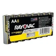 Porter Pipe 620-ALAA-8J 8-Pack Size AA Alk Ind Battery