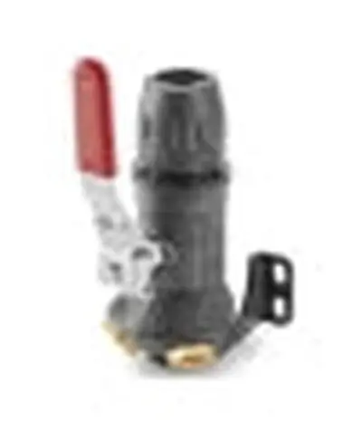 PARKER 66942522 1 (25mm) 2 Port 45 Wall Bracket with ball valve w/ 1/2 Female NPT Threaded Ports