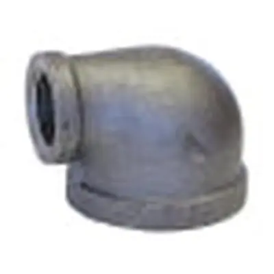 Anvil CXA.BML 3/8 x 1/8 Black Malleable 150 lb FNPT Reducing 90 Elbow Domestic