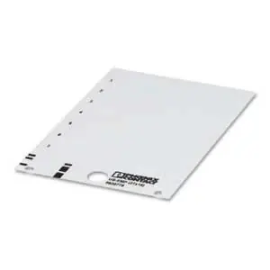 Phoenix Contact 0828778 Equipment Marking Label Unlabeled Silicone-free PVC 3 Rows White