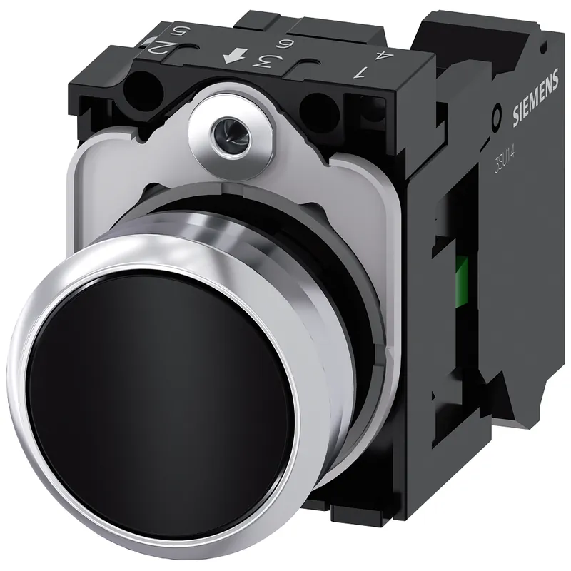 Siemens 3SU1150-0AB10-3BA0 Pushbutton Mom Blk Flush Replacement MPN