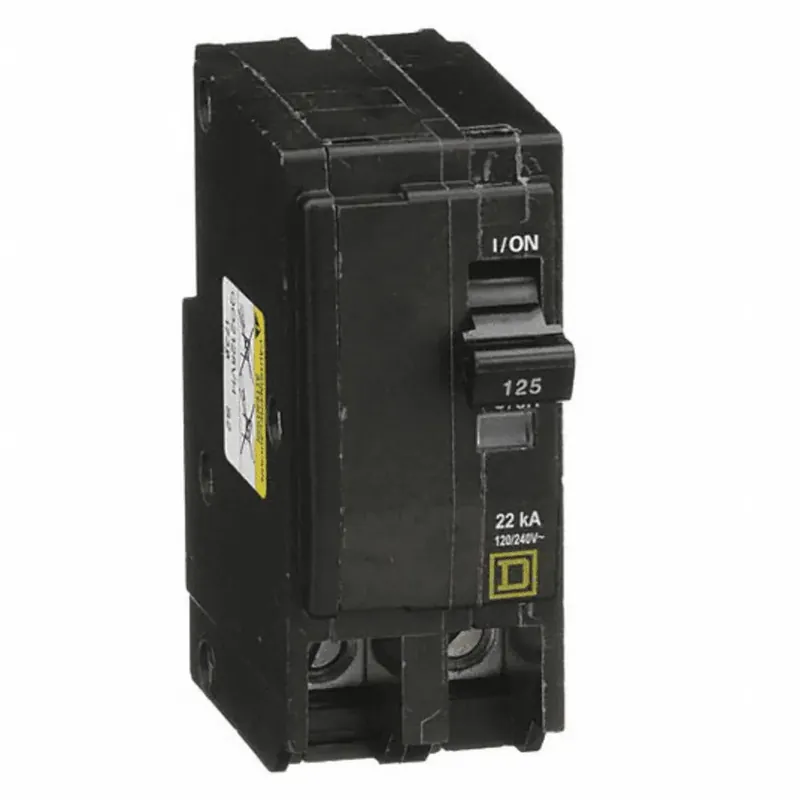Square D QO2125VH Type QO Plug-In Mini Circuit Breaker 125A 2-Pole 120/240 VAC