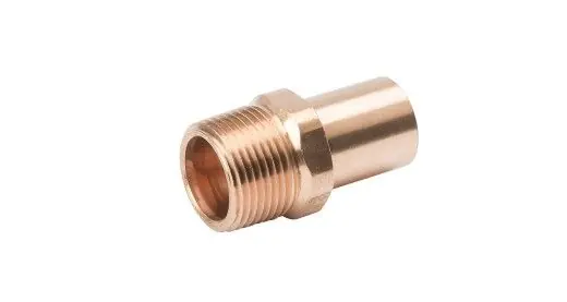 Mueller PF01447 Copper Male Adapter FTG X MPT, 3/4'' X 1/2''