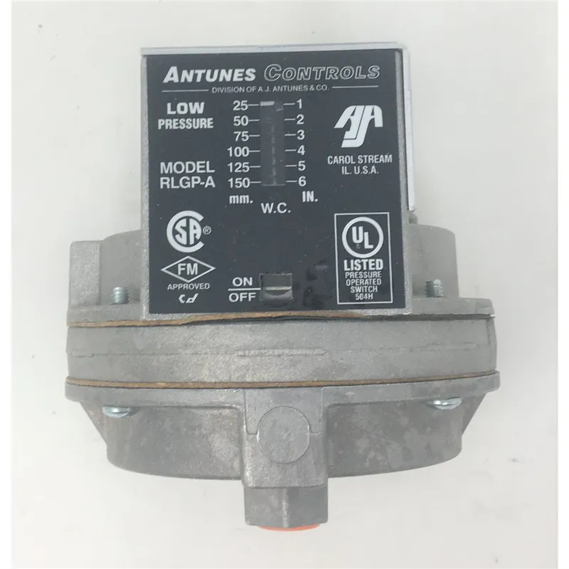 Antunes RHGP-A2-16 High Gas Pressure Switch 2-16 in WC