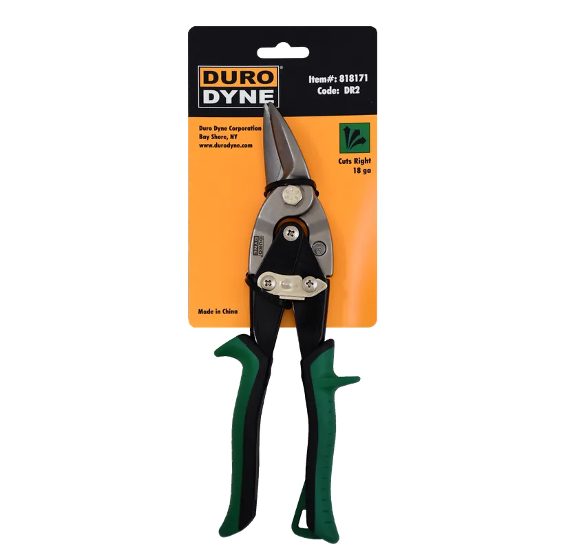 DURO DYNE 818171 DR2 Right Cut Green Snips