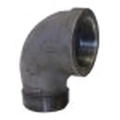 Anvil 4.BMSL 4 in Black Malleable 150 lb MNPT x FNPT Street 90