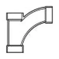 LASCO P502-420 DWV Combination Wye and Bend 4X4X2