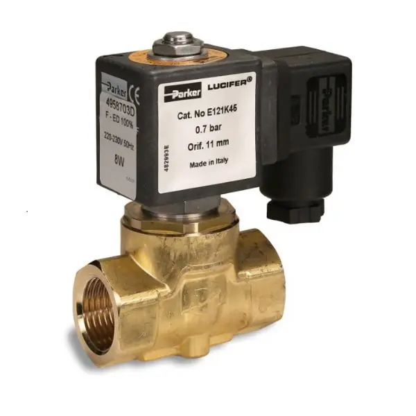 PARKER E121K45 1/2 N/C 0-2.5BAR VALVE