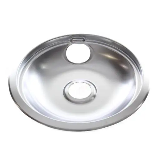 Whirlpool W10196405RW Drip Bowl in Chromes