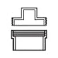 LASCO P105X-030 3 PVC DWV C/O Adapter Spigot End Style Schedule 40