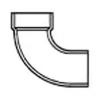 LASCO P309-040 Long Sweep 4 in Nominal Hub x Spigot