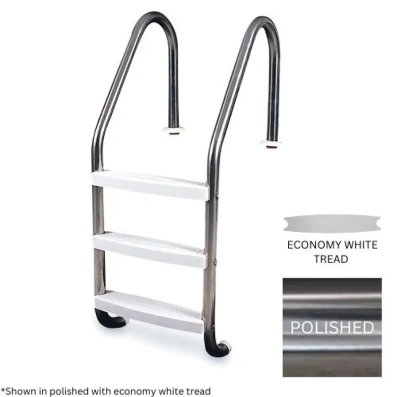 GLOBAL POOL PRODUCTS GPP-LD-E49-3ST-SS-EW Economy 3 Step Ladder
