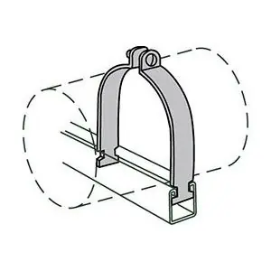 Anvil 2400360174 Fig AS 1100 Pipe Clamp, 1 in Nominal, 650 lb Load, 1.315 in OD, Import