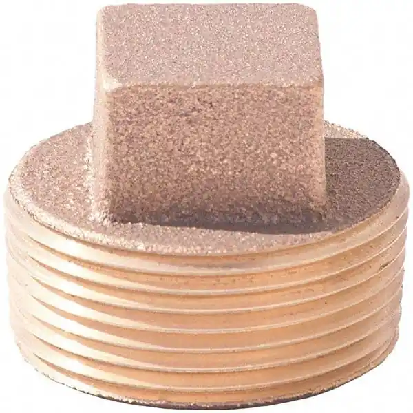 Brass Ftg XNL117A-02 Pipe Square Head Plug: 1/8 inch Fitting, MNPT, Class 125, Lead Free