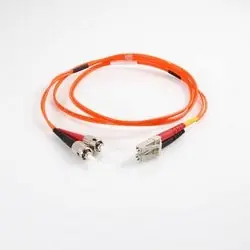 Quiktron 810-L12-006 Fiber Optic Jumper Cable LC/ST Multimode OM1 2 Meter Length