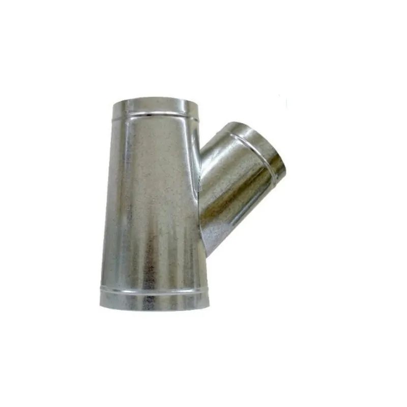 Air Duct Products - 8101.100706-26 - 8101 - 10 inches x 7 inches x 6 inches Sealed T-Wye 26 Gauge