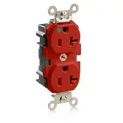 Leviton MT830-R Lev-Lok Duplex Receptacle Outlet Heavy-Duty Hospital Grade Tamper-Resistant 20 Amp 125 Volt Modular NEMA 5-20R