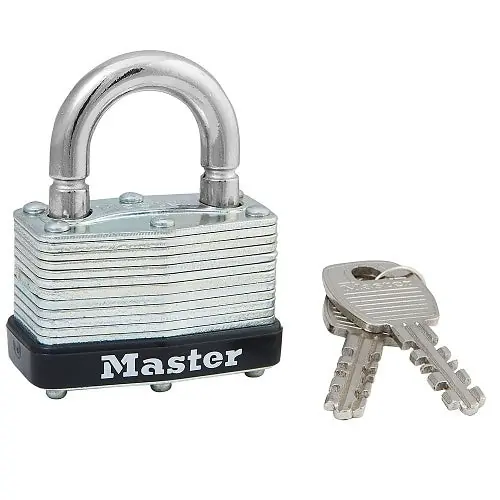 Master Lock 500KABRK-197 Laminated Steel Padlock 1-3/4 in with Breakaway Shackle