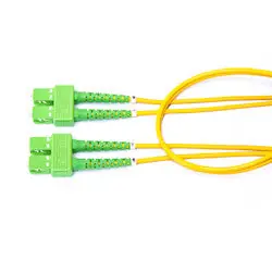 BELDEN FPSSASA003M SC DUPLEX-SC DUPLEX PATCH CORDOS2/APC, GRN/YEL, 3 METERS
