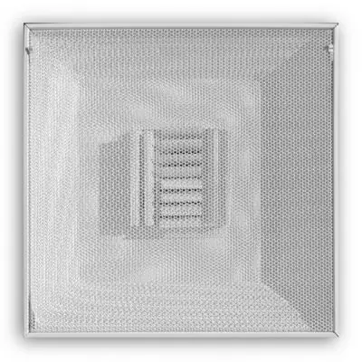 TRUaire 1400CB12 24 inch x 24 inch White T-Bar Perforated Supply Diffuser with 12 inch Collar